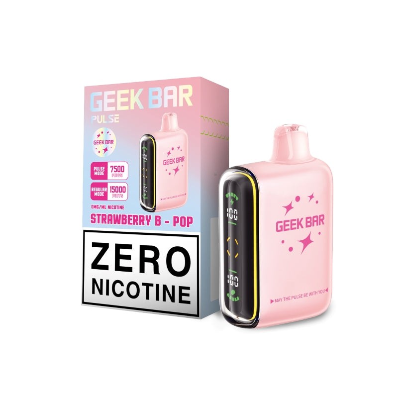 geek bar pulse zero nicotine strawberry blow pop