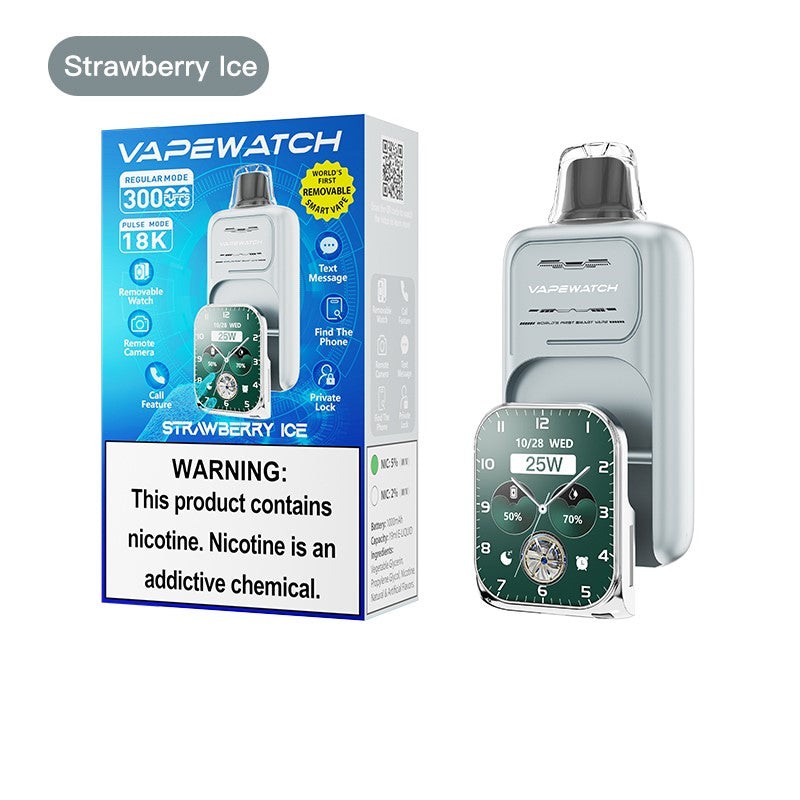 strawberry ice jnr vapewatch removable 30k