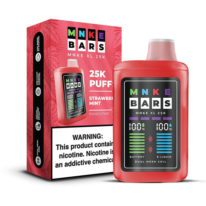 strawberry mint mnke bars xl 25k