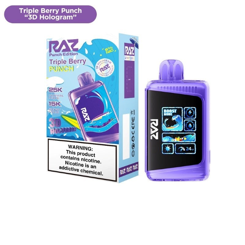 triple berry punch raz ltx 25k 3d hologram punch edition