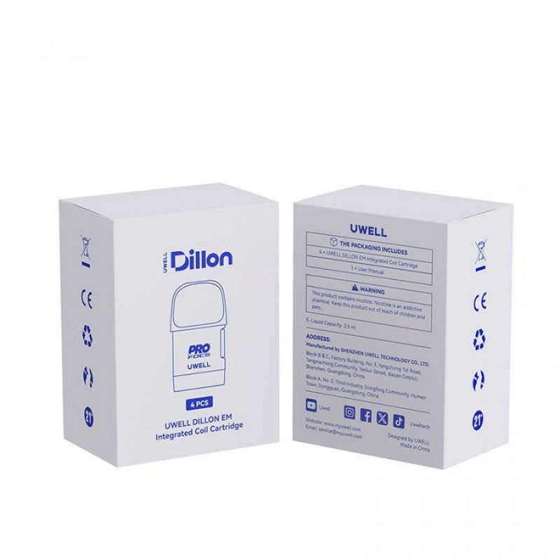 uwell dillon em pod cartridge package