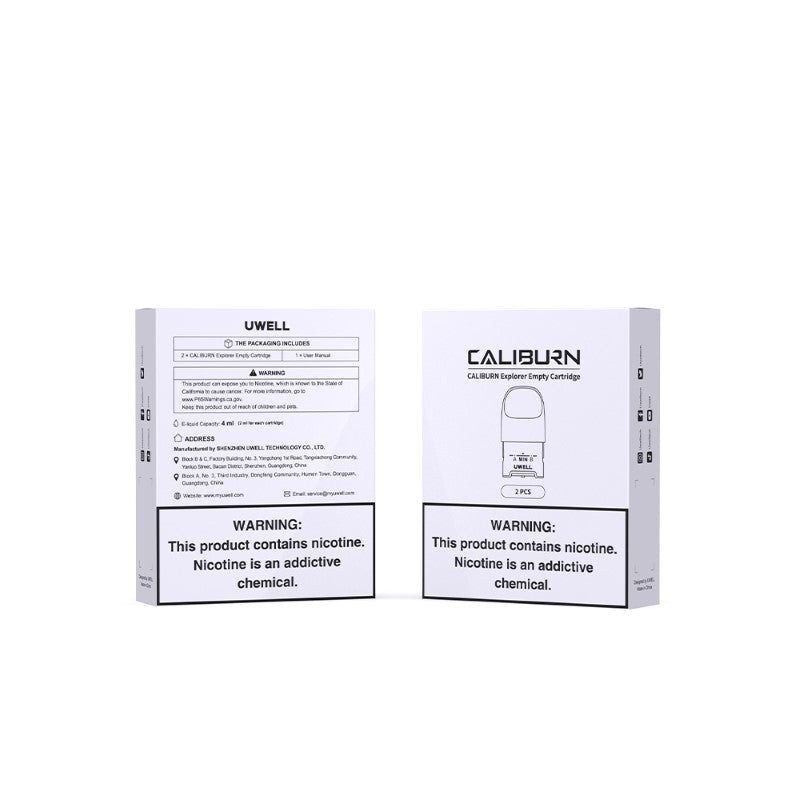 uwell caliburn explorer empty pod cartridge