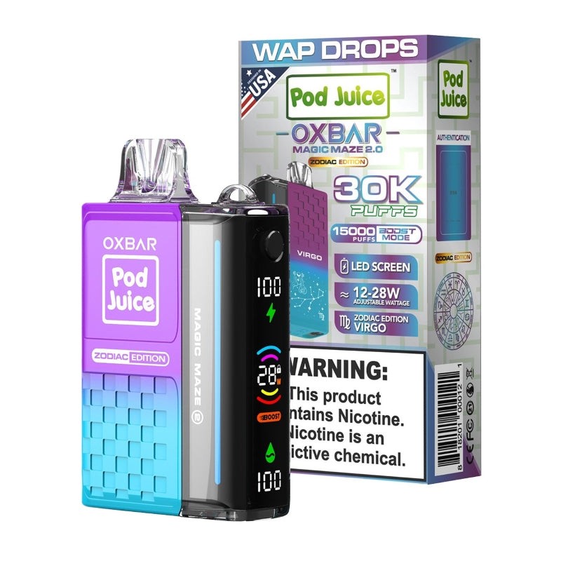 wap drops ice oxbar magic maze 2 pod juice 30k