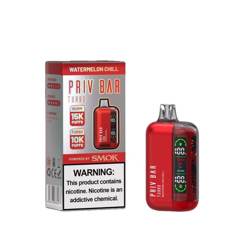 watermelon chill smok priv bar turbo 15000