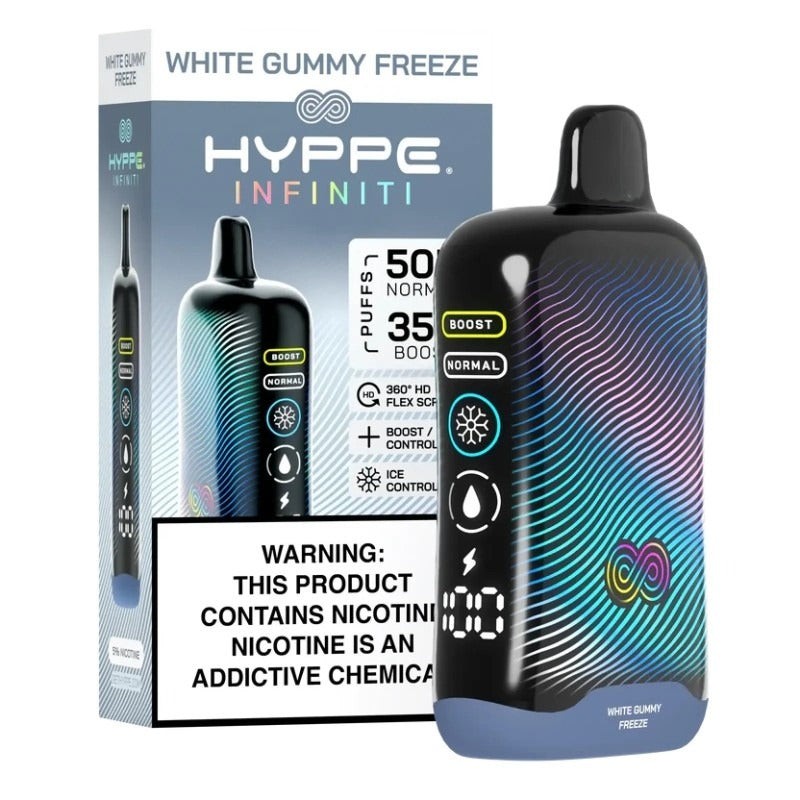 white gummy freeze hyppe infiniti 50000