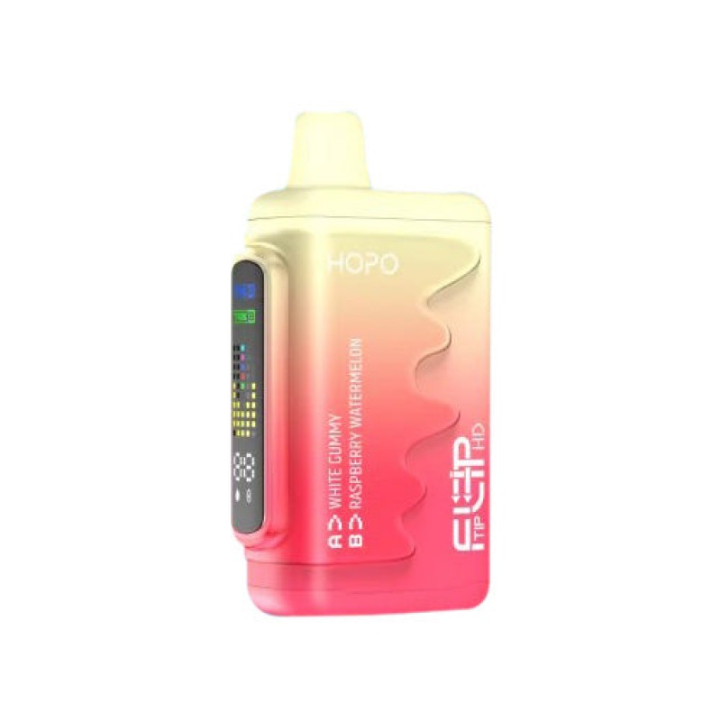 white gummy raspberry watermelon hopo fliptip hd 16000