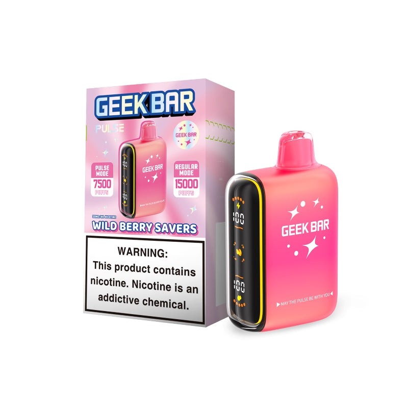 wild berry savers geek bar pulse 15k savers edition