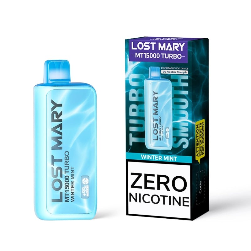 winter mint lost mary mt15000 turbo zero nicotine