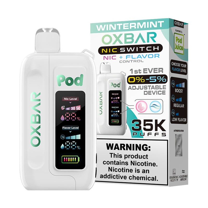 wintermint pod juice oxbar nic switch