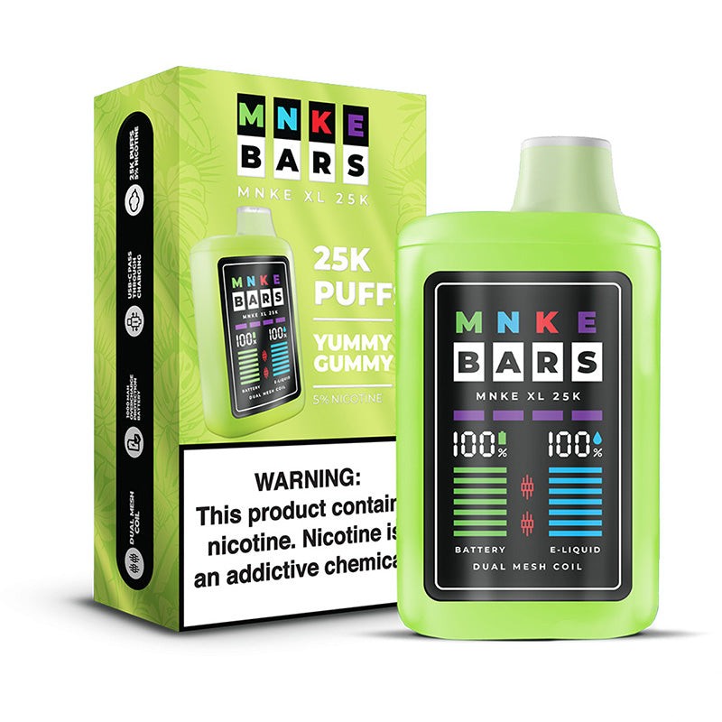 yummy gummy mnke bars xl 25k